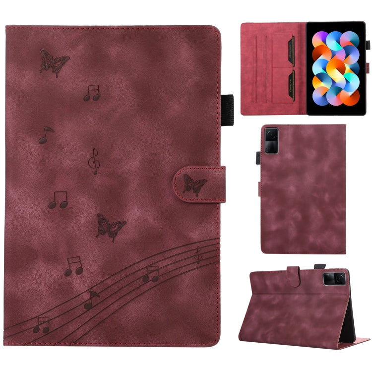 For Xiaomi Redmi 10.61 2022 Staff Music Embossed Leather Tablet Case