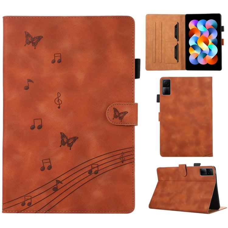 For Xiaomi Redmi 10.61 2022 Staff Music Embossed Leather Tablet Case