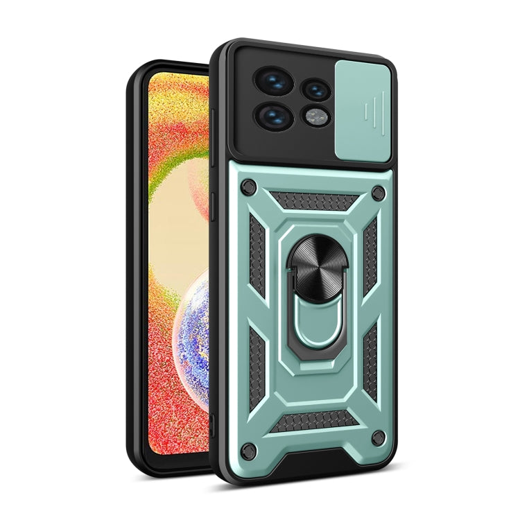 For Motorola Edge 40 Pro Sliding Camera Cover Design TPU Hybrid PC Phone Case
