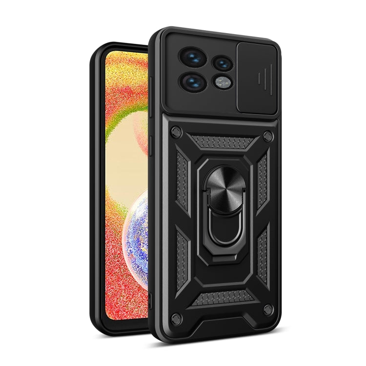 For Motorola Edge 40 Pro Sliding Camera Cover Design TPU Hybrid PC Phone Case