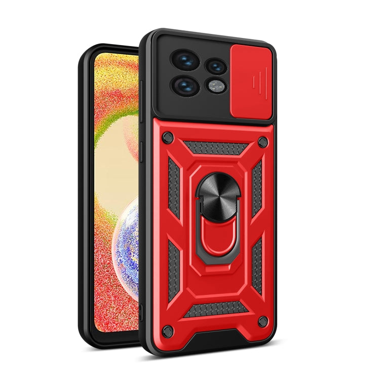 For Motorola Edge 40 Pro Sliding Camera Cover Design TPU Hybrid PC Phone Case