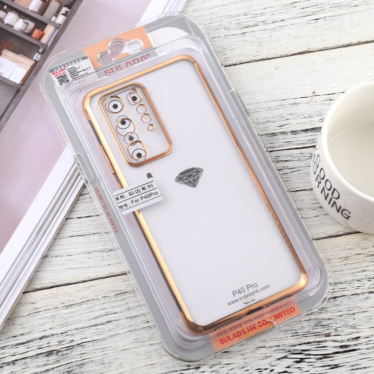 For Huawei P40 Pro SULADA Colorful Edge Series Shockproof TPU + Electroplated Edge Protective Case