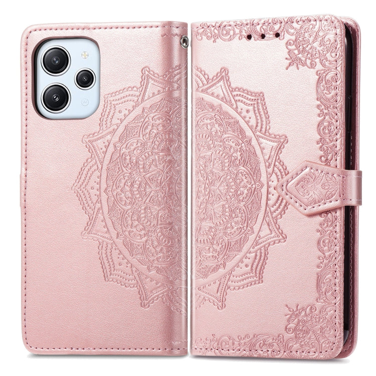 For Xiaomi Redmi 12 Mandala Flower Embossed Leather Phone Case