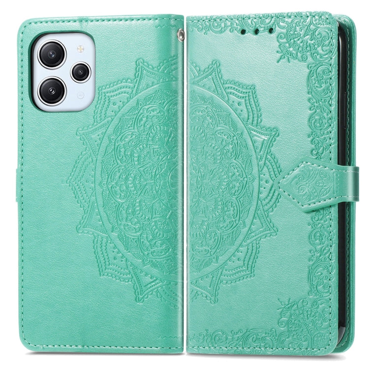 For Xiaomi Redmi 12 Mandala Flower Embossed Leather Phone Case
