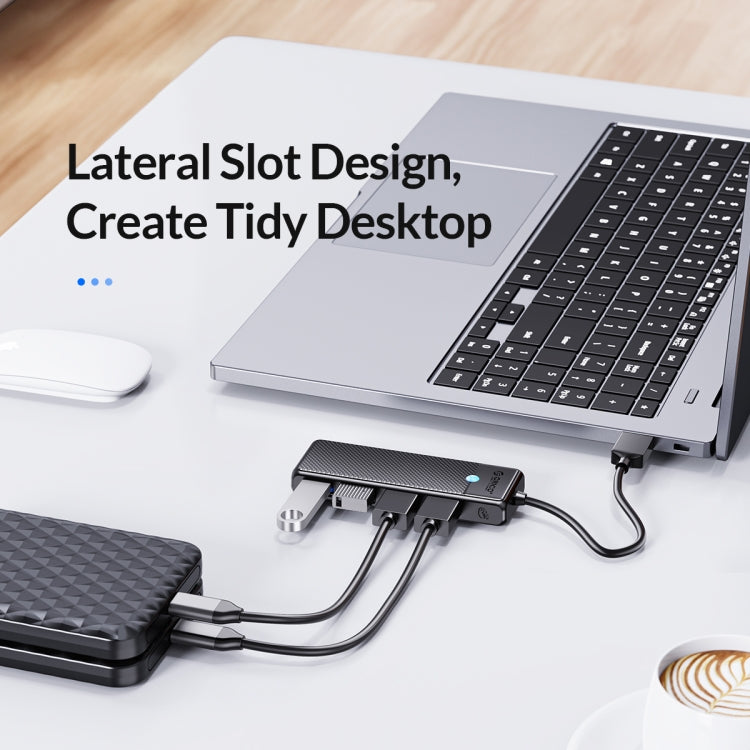 ORICO PAPW4A-U3 4 in 1 USB to USB Multi-function Docking Station HUB Adapter(Black)