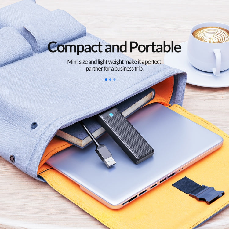 ORICO PAPW4A-U3 4 in 1 USB to USB Multi-function Docking Station HUB Adapter(Black)