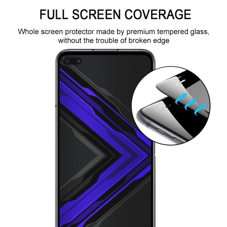 For Huawei Honor Play4 Pro Full Glue Full Screen Tempered Glass Film(Black)