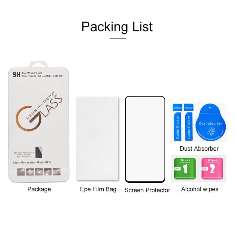 For Huawei Honor Play4 Pro Full Glue Full Screen Tempered Glass Film(Black)