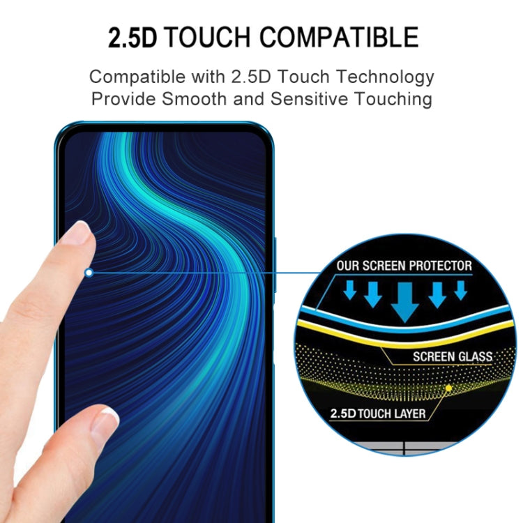 For Huawei Honor X10 Full Glue Full Screen Tempered Glass Film(Black)