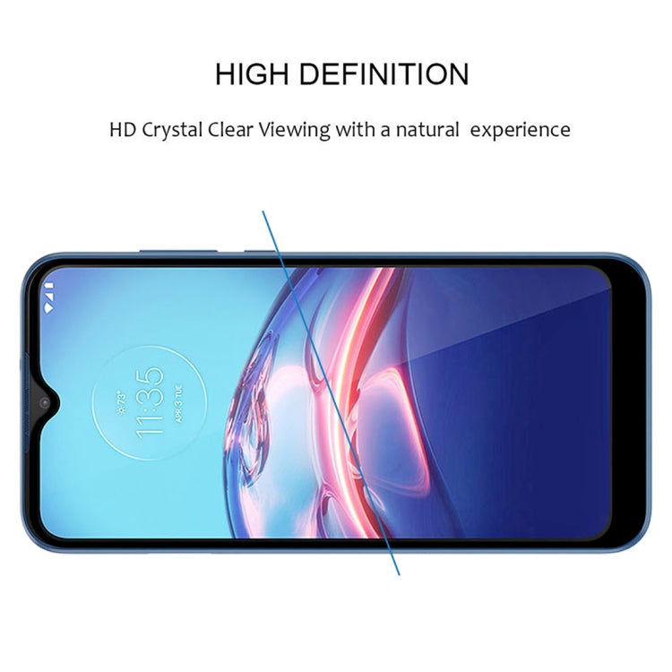 For Motorola Moto E (2020) Full Glue Full Screen Tempered Glass Film(Black)