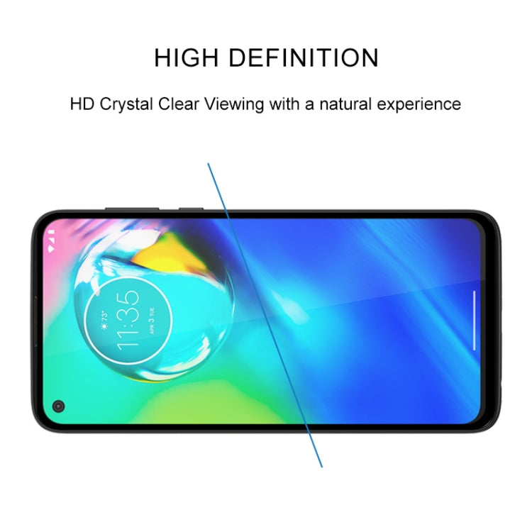For Motorola Moto G Power Full Glue Full Screen Tempered Glass Film(Black)