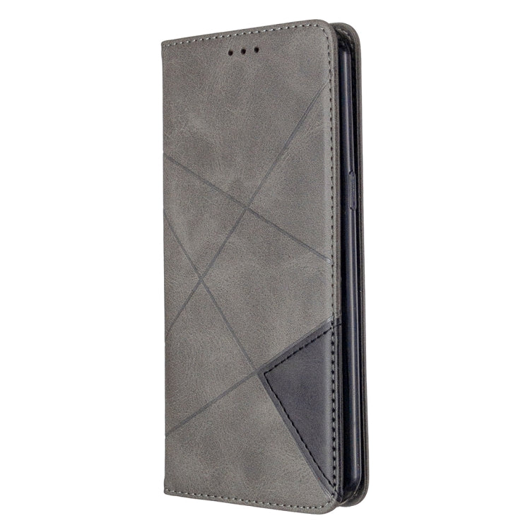 For LG K51 Rhombus Texture Horizontal Flip Magnetic Leather Case with Holder & Card Slots & Wallet