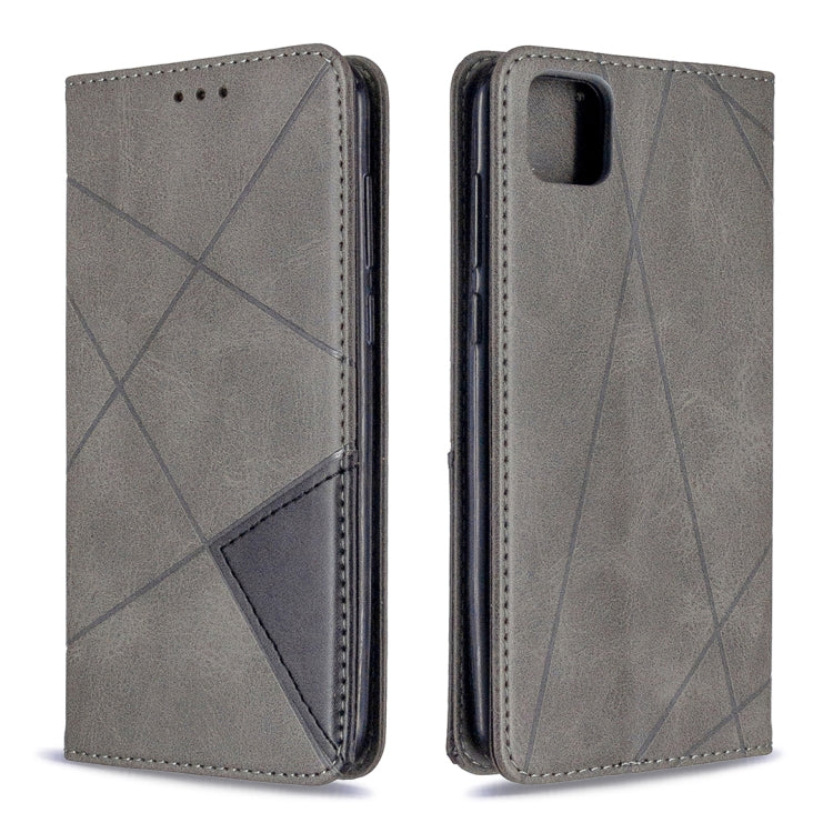 For Huawei Y5P / Honor 9S Rhombus Texture Horizontal Flip Magnetic Leather Case with Holder & Card Slots & Wallet