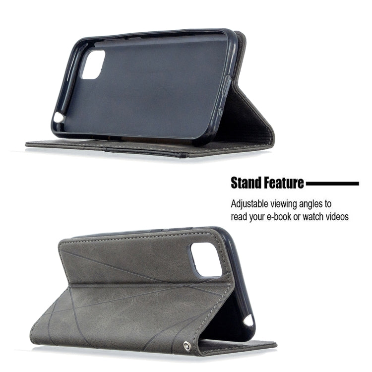 For Huawei Y5P / Honor 9S Rhombus Texture Horizontal Flip Magnetic Leather Case with Holder & Card Slots & Wallet