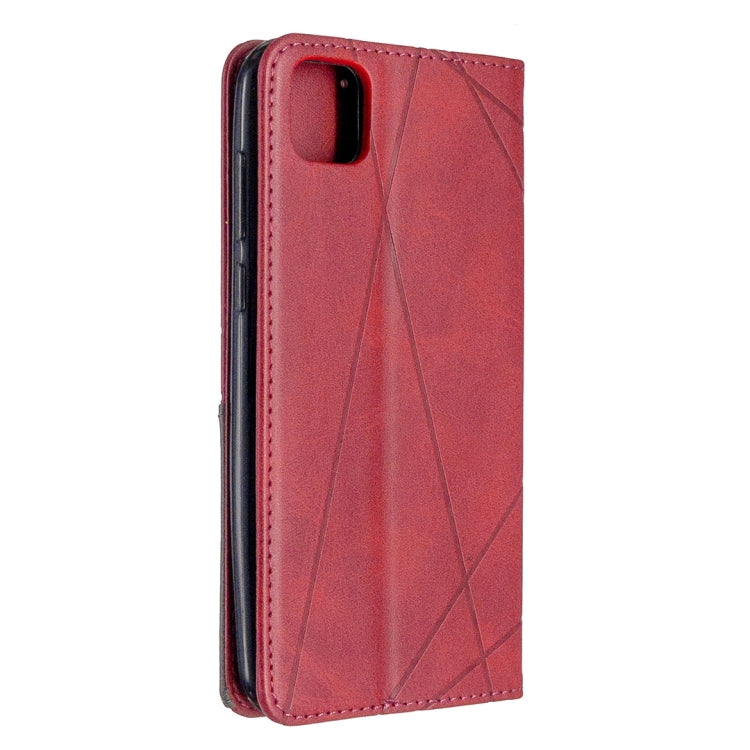 For Huawei Y5P / Honor 9S Rhombus Texture Horizontal Flip Magnetic Leather Case with Holder & Card Slots & Wallet