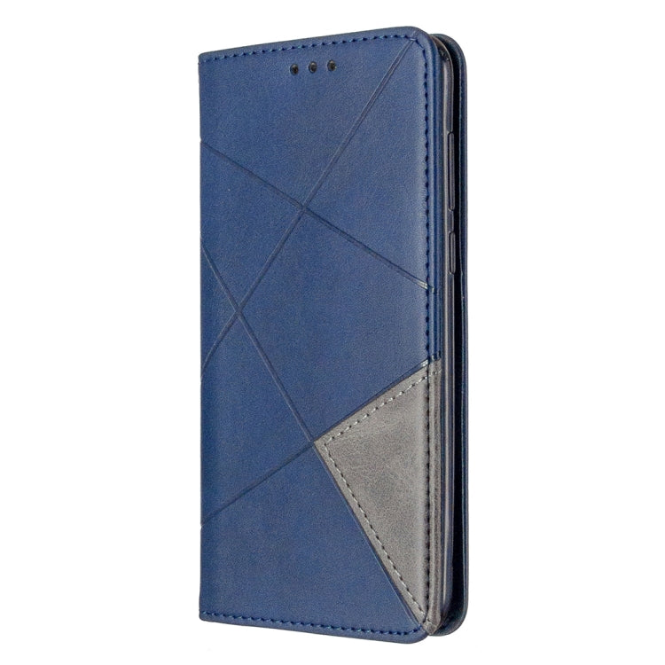 For Huawei Y5P / Honor 9S Rhombus Texture Horizontal Flip Magnetic Leather Case with Holder & Card Slots & Wallet