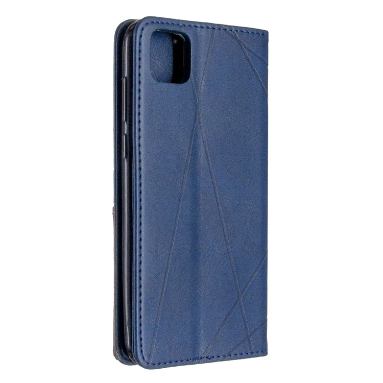 For Huawei Y5P / Honor 9S Rhombus Texture Horizontal Flip Magnetic Leather Case with Holder & Card Slots & Wallet