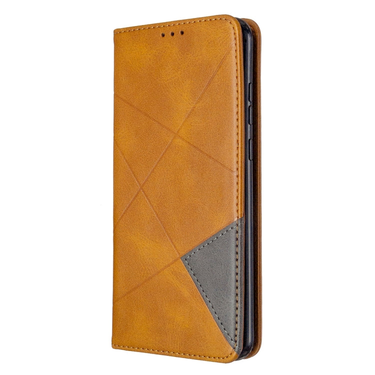 For Huawei Honor 9A Rhombus Texture Horizontal Flip Magnetic Leather Case with Holder & Card Slots & Wallet