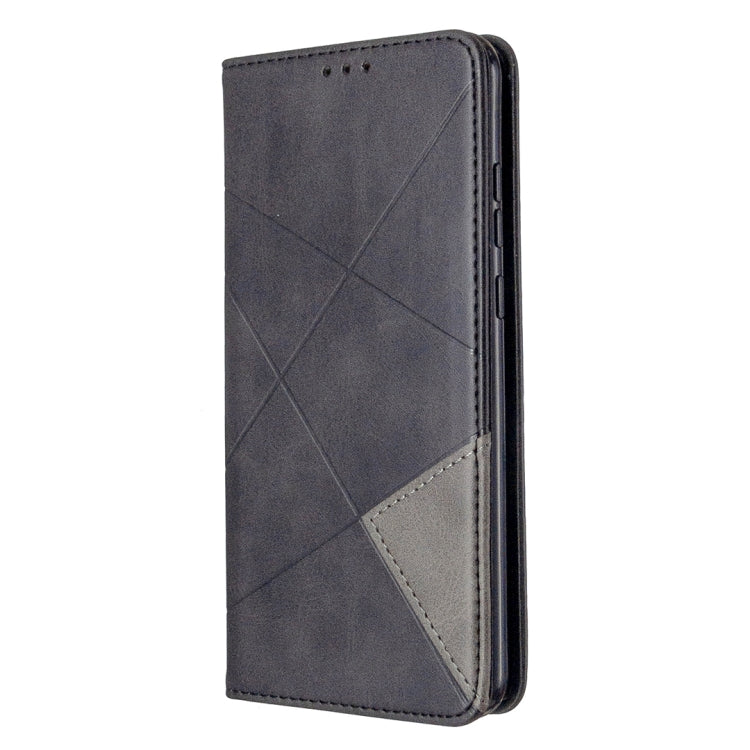 For Huawei Honor 9A Rhombus Texture Horizontal Flip Magnetic Leather Case with Holder & Card Slots & Wallet