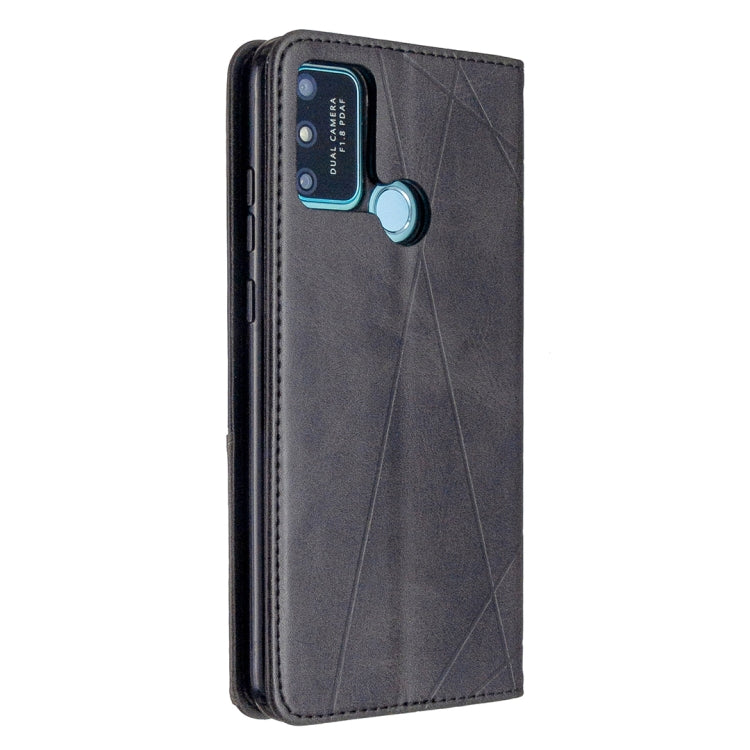 For Huawei Honor 9A Rhombus Texture Horizontal Flip Magnetic Leather Case with Holder & Card Slots & Wallet