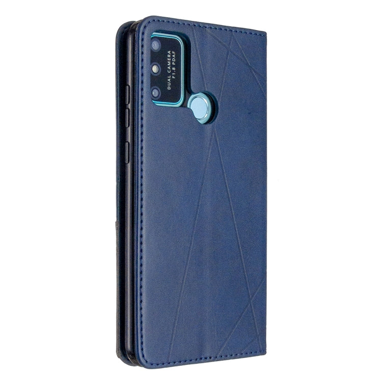 For Huawei Honor 9A Rhombus Texture Horizontal Flip Magnetic Leather Case with Holder & Card Slots & Wallet