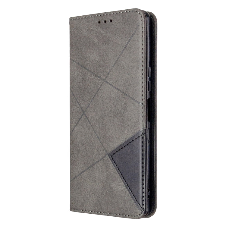 For Sony Xperia L4 Rhombus Texture Horizontal Flip Magnetic Leather Case with Holder & Card Slots & Wallet