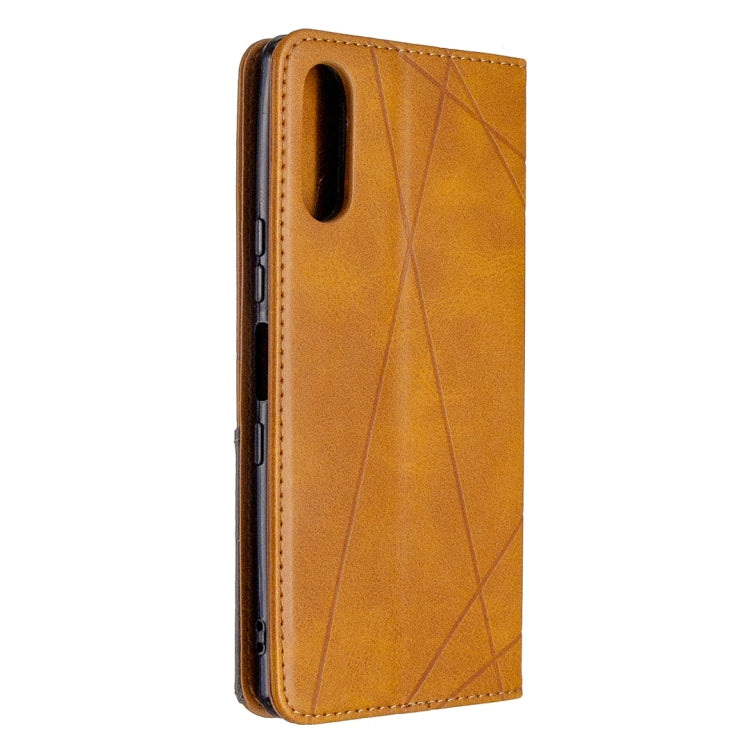 For Sony Xperia L4 Rhombus Texture Horizontal Flip Magnetic Leather Case with Holder & Card Slots & Wallet