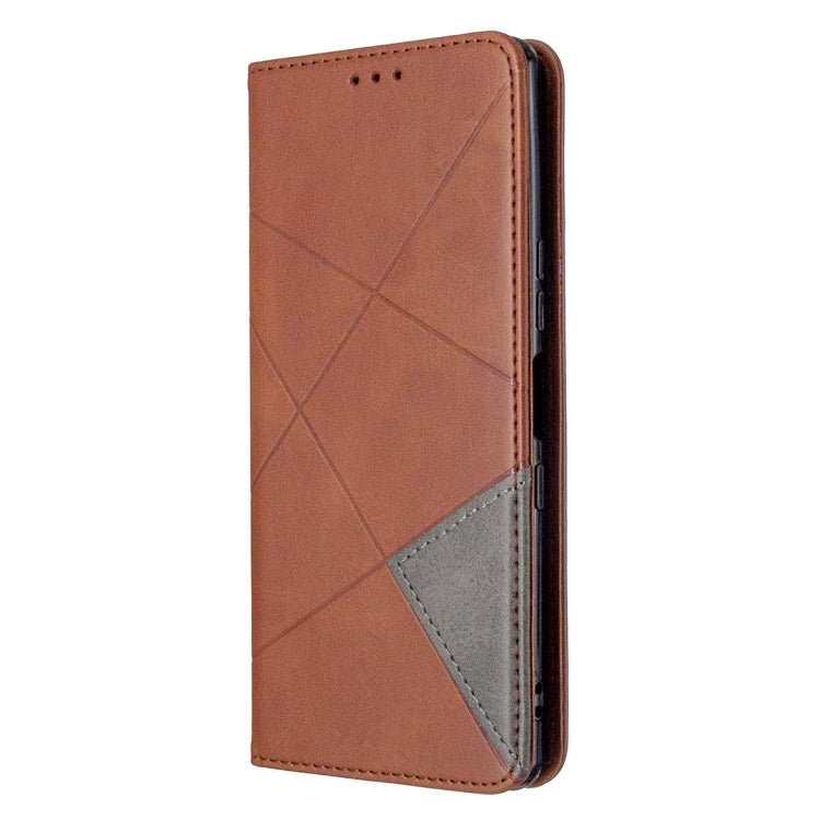 For Sony Xperia L4 Rhombus Texture Horizontal Flip Magnetic Leather Case with Holder & Card Slots & Wallet