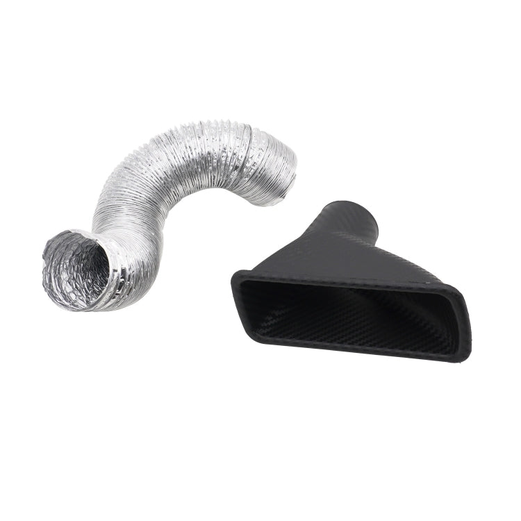 XH-UN099 Carbon Fiber Car Front Bumper Turbo Air Intake Inlet Pipe Air Funnel Kit