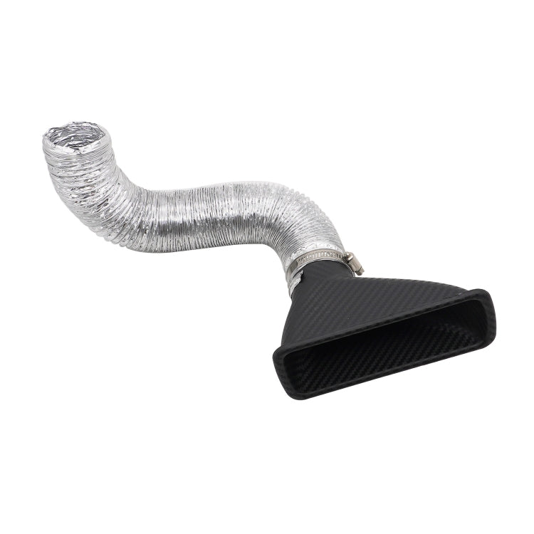 XH-UN099 Carbon Fiber Car Front Bumper Turbo Air Intake Inlet Pipe Air Funnel Kit