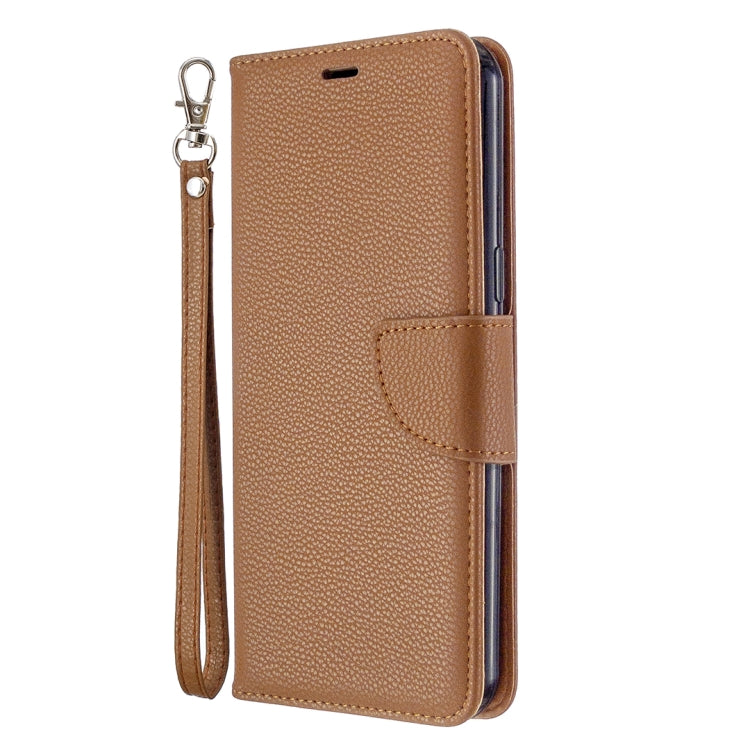 For LG K51 Litchi Texture Pure Color Horizontal Flip PU Leather Case with Holder & Card Slots & Wallet & Lanyard