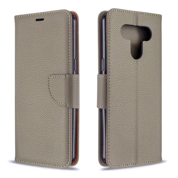 For LG K51 Litchi Texture Pure Color Horizontal Flip PU Leather Case with Holder & Card Slots & Wallet & Lanyard
