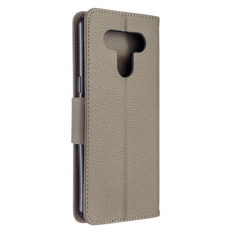 For LG K51 Litchi Texture Pure Color Horizontal Flip PU Leather Case with Holder & Card Slots & Wallet & Lanyard