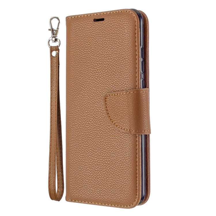 For Huawei P Smart (2020) Litchi Texture Pure Color Horizontal Flip PU Leather Case with Holder & Card Slots & Wallet & Lanyard