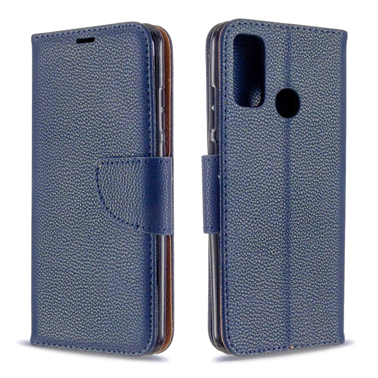 For Huawei P Smart (2020) Litchi Texture Pure Color Horizontal Flip PU Leather Case with Holder & Card Slots & Wallet & Lanyard
