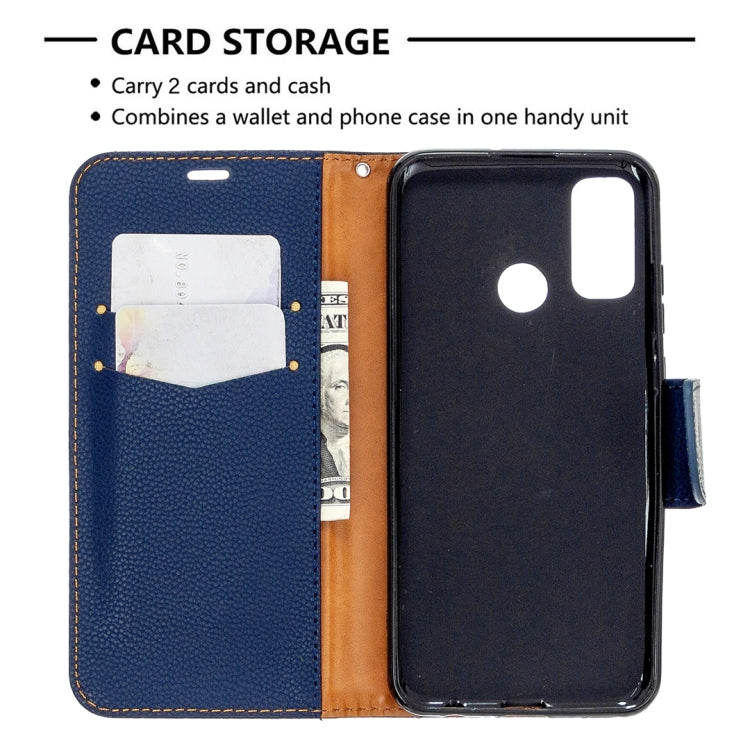 For Huawei P Smart (2020) Litchi Texture Pure Color Horizontal Flip PU Leather Case with Holder & Card Slots & Wallet & Lanyard