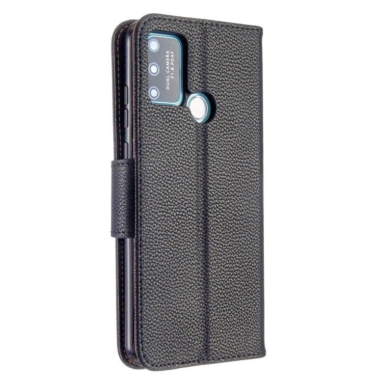 For Huawei Honor 9A Litchi Texture Pure Color Horizontal Flip PU Leather Case with Holder & Card Slots & Wallet & Lanyard