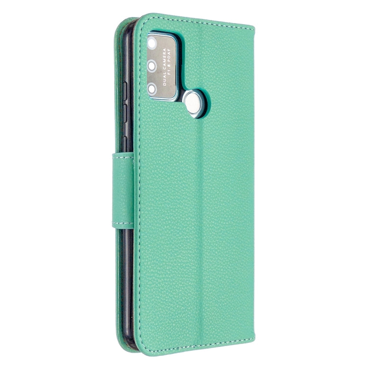 For Huawei Honor 9A Litchi Texture Pure Color Horizontal Flip PU Leather Case with Holder & Card Slots & Wallet & Lanyard