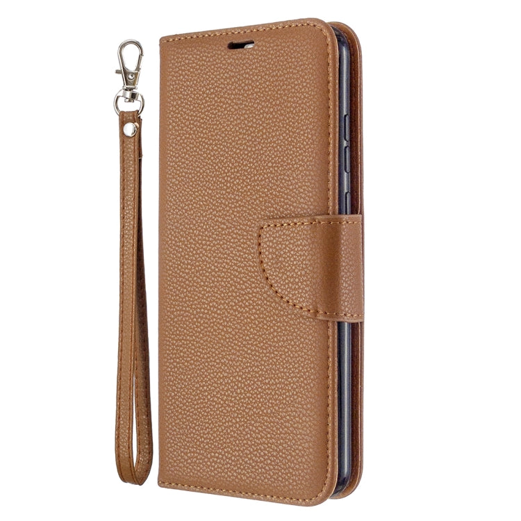 For Huawei Honor 9A Litchi Texture Pure Color Horizontal Flip PU Leather Case with Holder & Card Slots & Wallet & Lanyard