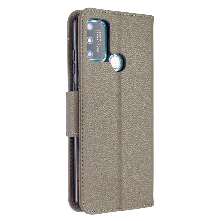 For Huawei Honor 9A Litchi Texture Pure Color Horizontal Flip PU Leather Case with Holder & Card Slots & Wallet & Lanyard