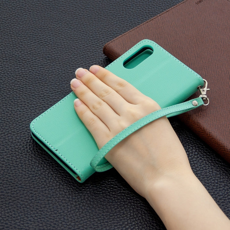 For Sony Xperia L4 Litchi Texture Pure Color Horizontal Flip PU Leather Case with Holder & Card Slots & Wallet & Lanyard