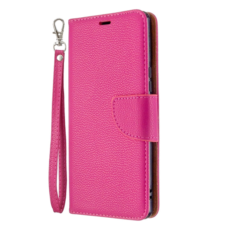 For Sony Xperia L4 Litchi Texture Pure Color Horizontal Flip PU Leather Case with Holder & Card Slots & Wallet & Lanyard