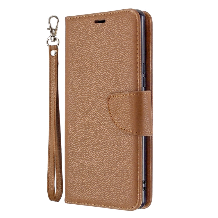 For Sony Xperia L4 Litchi Texture Pure Color Horizontal Flip PU Leather Case with Holder & Card Slots & Wallet & Lanyard