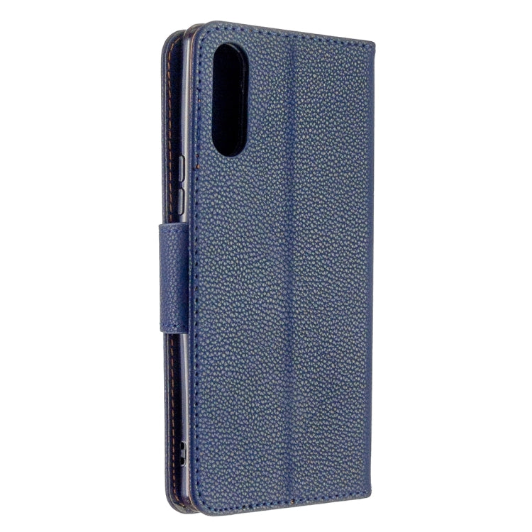For Sony Xperia L4 Litchi Texture Pure Color Horizontal Flip PU Leather Case with Holder & Card Slots & Wallet & Lanyard