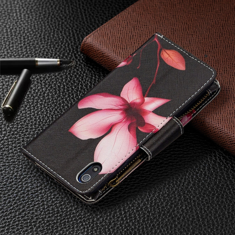 For Xiaomi Redmi 7A Colored Drawing Pattern Zipper Horizontal Flip Leather Case with Holder & Card Slots & Wallet