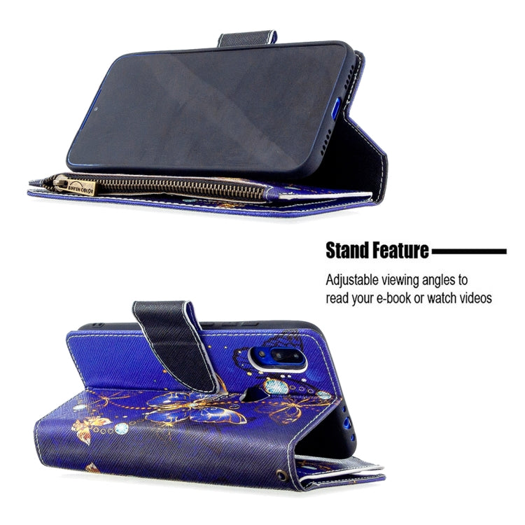 For Xiaomi Redmi 7 Colored Drawing Pattern Zipper Horizontal Flip Leather Case with Holder & Card Slots & Wallet