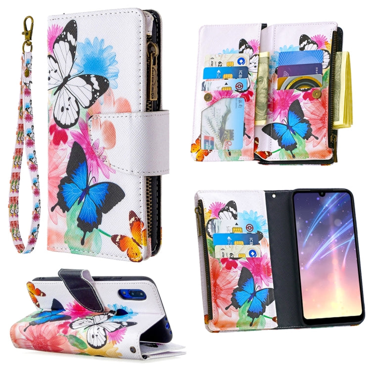 For Xiaomi Redmi 7 Colored Drawing Pattern Zipper Horizontal Flip Leather Case with Holder & Card Slots & Wallet