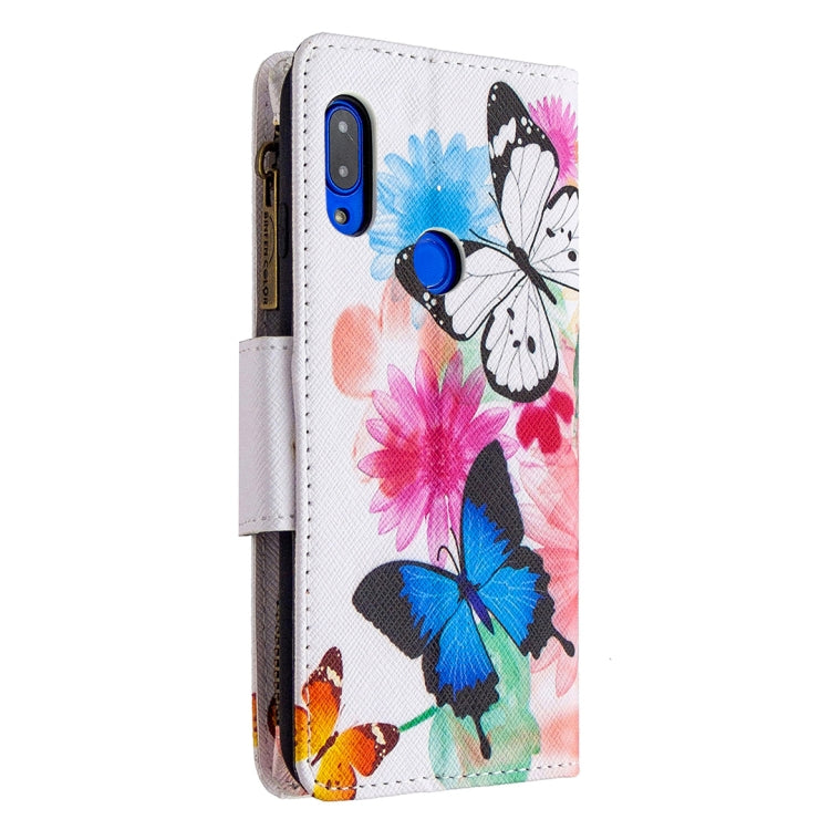 For Xiaomi Redmi 7 Colored Drawing Pattern Zipper Horizontal Flip Leather Case with Holder & Card Slots & Wallet