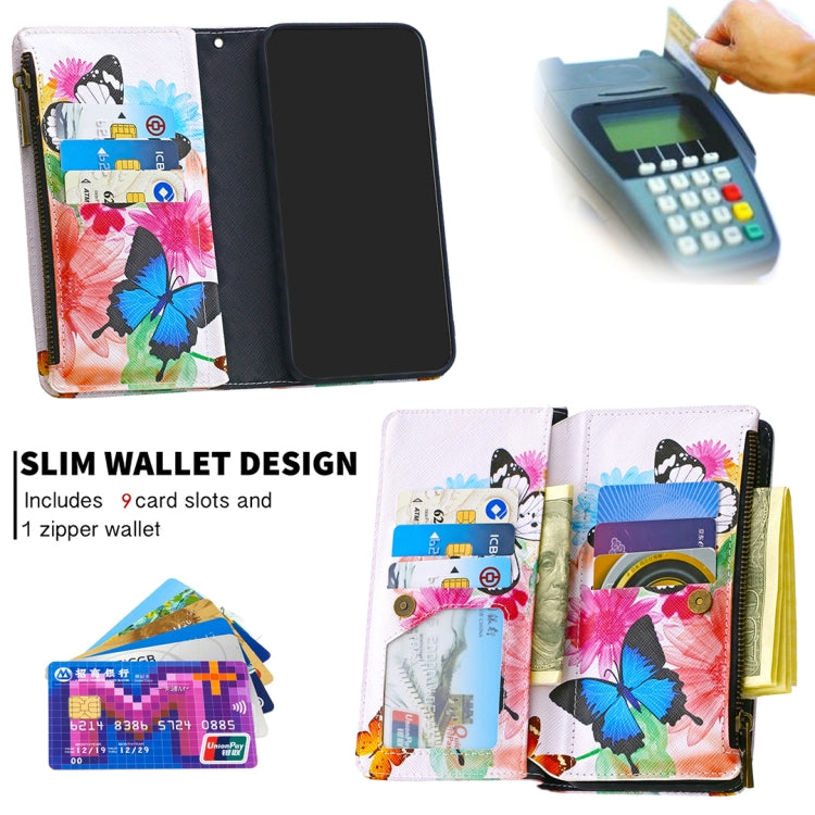 For Xiaomi Redmi 7 Colored Drawing Pattern Zipper Horizontal Flip Leather Case with Holder & Card Slots & Wallet