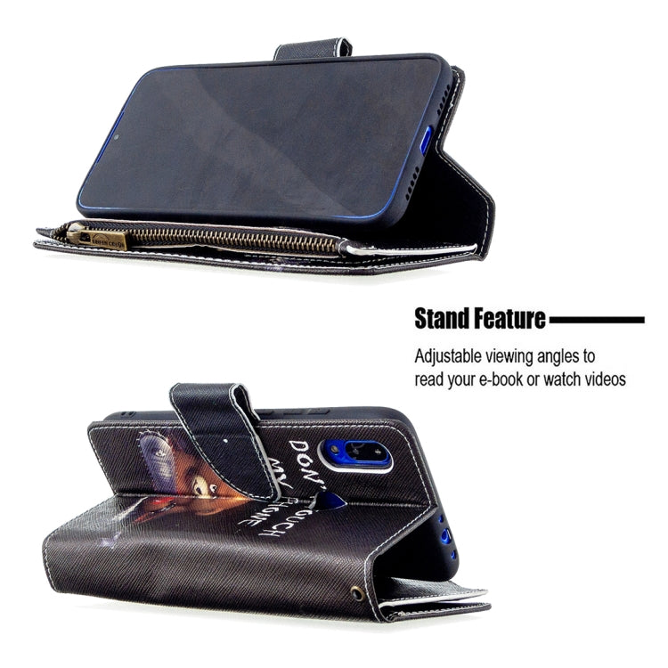 For Xiaomi Redmi 7 Colored Drawing Pattern Zipper Horizontal Flip Leather Case with Holder & Card Slots & Wallet